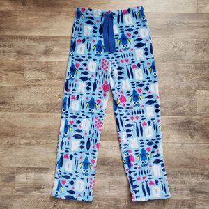 Disney Finding Dory Plush Pajama Bottoms Girls Straight Ribbon Drawstring S